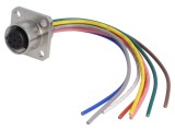 Conector soclu M12 mamă IP67, 8 pini