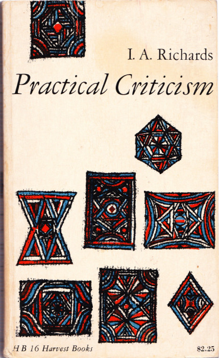 AS - I. A. RICHARDS - PRACTICAL CRITICISM