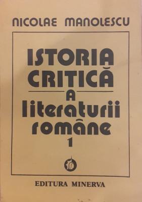 Istoria critica a literaturii romane 1 foto