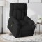 vidaXL Fotoliu rabatabil de masaj, cu ridicare, negru, material textil 3205330