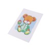 Set de brodat pentru copii, model imprimat 14 x 20 cm, Ursulet, Crisalida
