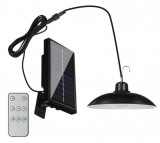 Lampa LED solara cu abajur si telecomanda, 30W, IPF