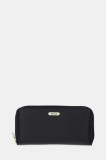 Barbour portofel de piele culoarea negru, LLG0038