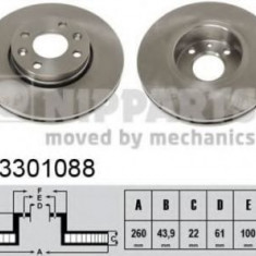 Disc frana RENAULT MEGANE II Limuzina (LM0/1) (2003 - 2016) NIPPARTS J3301088