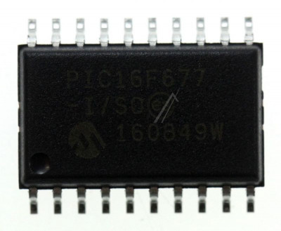 PIC16F677 8-BIT MIKROCONTROLLER, SMD SOIC-20 PIC16F677-I/SO MICROCHIP foto