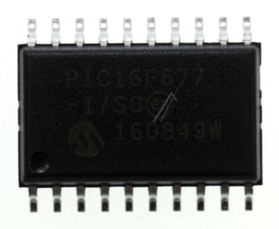 PIC16F677 8-BIT MIKROCONTROLLER, SMD SOIC-20 PIC16F677-I/SO MICROCHIP foto