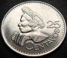 Moneda exotica 25 CENTAVOS - GUATEMALA, anul 2016 * cod 1778 = A.UNC
