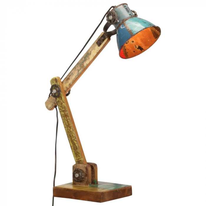 Lampa de birou industriala multicolor 23x18x95 cm E27 rotund GartenMobel Dekor