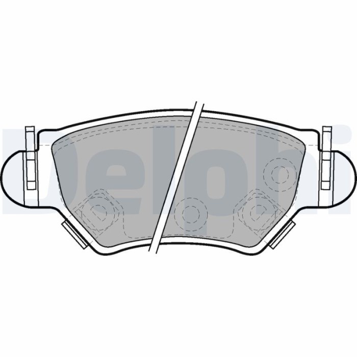 DELPHI LP1553 set placute frana,frana disc