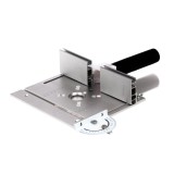 Masa pentru freza, din aluminiu, 23 x 20 cm, pentru a crea propria masa de tăiere, găurire și frezare, Kraft