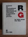 Fr. Schattner, S. Fainaru - Dictionar de electrotehnica, electronica, telecomunicatii, cibernetica si automatizari roman - german