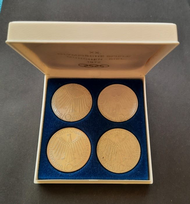 Set complet 4 x 10 DM &quot;Olimpiada M&uuml;nchen 1972&quot;, RFG - G 4200