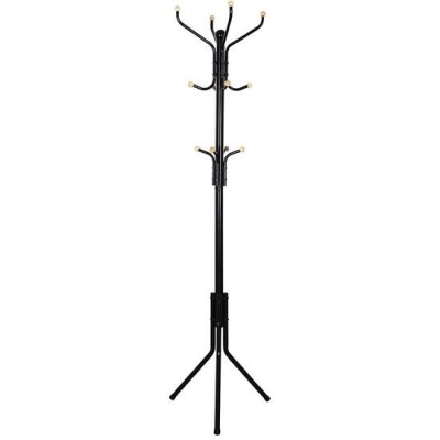 Cuier, Songmics, 12 carlige, metal, negru, 44x44x182 cm GartenVIP DiyLine foto