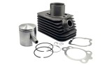 Kit cilindru - Set Motor Scuter Piaggio Ciao (cu pedale) 70cc 80cc, &Oslash;43mm , &Oslash;bolt 10mm 2T, Racire AER Piaggio Bravo , Piaggio SI , Piaggio Grillo