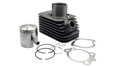 Kit cilindru - Set Motor Scuter Piaggio Ciao (cu pedale) 70cc 80cc, &Oslash;43mm , &Oslash;bolt 10mm 2T, Racire AER Piaggio Bravo , Piaggio SI , Piaggio Grillo