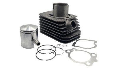 Kit cilindru - Set Motor Scuter Piaggio Ciao (cu pedale) 70cc 80cc, &amp;Oslash;43mm , &amp;Oslash;bolt 10mm 2T, Racire AER Piaggio Bravo , Piaggio SI , Piaggio Grillo foto