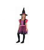 Costum carnaval Vrajitoare Roz pentru Copii, Marime 120/130 cm (7-8 ani)