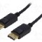 Cablu DisplayPort - DisplayPort, din ambele par&amp;#355;i, DisplayPort mufa, 1.8m, negru, AKYGA - AK-AV-10