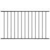 Gossi panou de gard, negru, 1,7 x 1,25 m, otel vopsit electrostatic