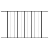vidaXL Panou de gard, negru, 1,7 x 1,25 m, oțel vopsit electrostatic