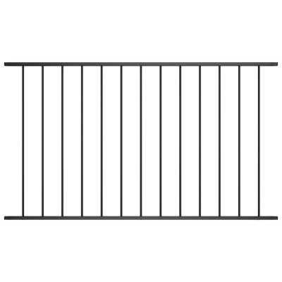 Gossi panou de gard, negru, 1,7 x 1,25 m, otel vopsit electrostatic foto