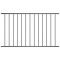 Gossi panou de gard, negru, 1,7 x 1,25 m, otel vopsit electrostatic