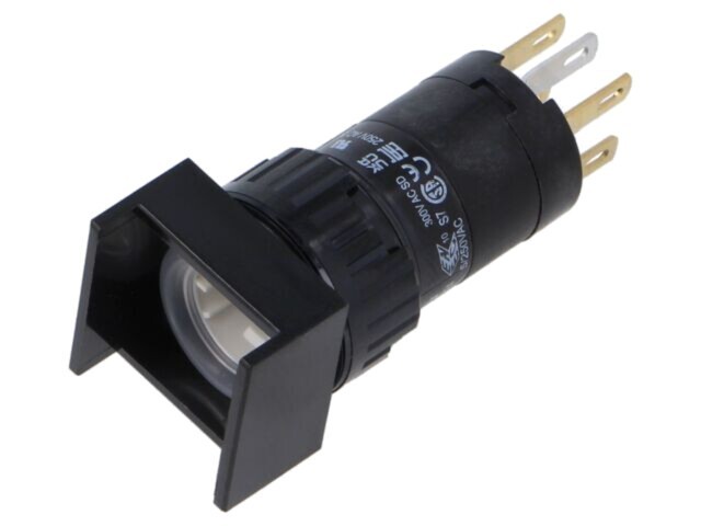 Comutator corp EAO 16mm &Oslash;16,2mm 1 poziție NC NO seria 51