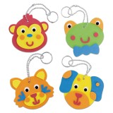 Set creativ Galt pentru realizat brelocuri din spuma cu animalute