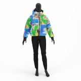 Geaca bomber dama Antonio Gatti print LOVE GF002