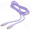 Cablu USB-C 2.0 GEMBIRD 1,5m violet 60W Power Delivery