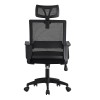 Scaun ergonomic de birou, reglabil si rotativ, tetiera integrata, mesh, ProCart