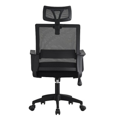 Scaun ergonomic de birou, reglabil si rotativ, tetiera integrata, mesh foto