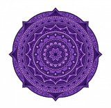 Cumpara ieftin Sticker decorativ Mandala, Mov, 50 cm , 1070STK