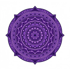 Sticker decorativ Mandala, Mov, 50 cm , 1070STK