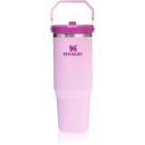 Stanley IceFlow&trade; Flip Straw Tumbler sticlă inoxidabilă pentru apă Cherry Blossom 890 ml