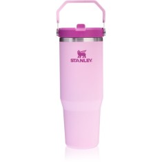 Stanley IceFlow&trade; Flip Straw Tumbler sticlă inoxidabilă pentru apă Cherry Blossom 890 ml