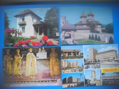 HOPCT LOT 3360 -4 CARTI POSTALE-TARGOVISTE -JUD -DAMBOVITA-NECIRCULATE foto