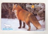 bnk card Cartele telefonice - Rusia Ecaterinburg - fauna - vulpe
