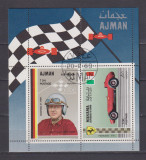 AJMAN FORMULA 1 1969 MI: BL. 92 STAMPILATE, Nestampilat