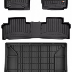 Set Covorase Auto Cauciuc Negro Ford S-Max 2006-2014 Pro Line Tip Tavita 3D 3D425880 + Tavita Portbagaj Negro Ford S-Max 2006-2014 7 Locuri TM403215