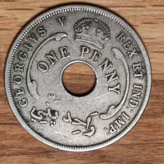 Africa de Vest Britanica - moneda istorica- 1 one penny 1920 H - George V