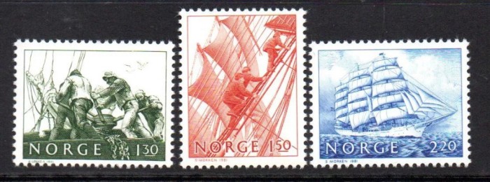 Norvegia 1981 - Vapoare cu panze, serie neuzata