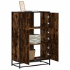 VidaXL Dulapuru stejar afumat 68x35x106,5 cm lemn și metal prelucrat 849071