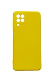 Husa telefon compatibila cu Samsung Galaxy A22, A22 4G, Galben, Cu interior de catifea, 196HT, Silicon, Carcasa