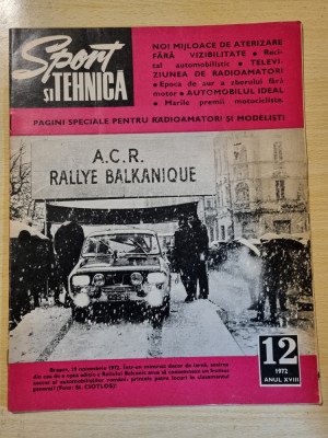 sport si tehnica decembrie 1972-parasutism.karting,raliul brasov,motociclism foto