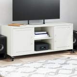 vidaXL Dulap TV, alb, 100,5x39x43,5 cm, oțel