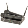Microfon Wireless Dual Ibiza Party200UHFMK 2C UHF, 863.2 &amp; 864.2 MHz, Receptor, Volum Separat