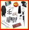 Set Kit Frizerie coafor Foarfeca tuns, Filat Pelerina Guler vopsit, Pamatuf