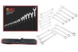 Set 17 chei fixe combinate 6-36mm 17bucati piese Chrome-Vanadium Cr-V (OX-3251)