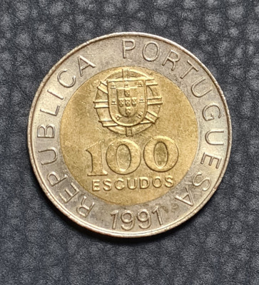 Portugalia 100 escudos 1991 Pedro Nunes foto